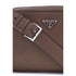 Prada Brown Calf Leather Bos Taurus Shoulder Bag